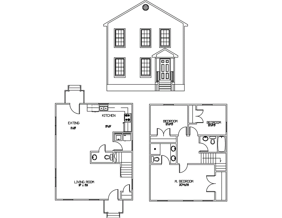 1440 SQFT 2 Story (image for) 1440 SQFT 2 Story